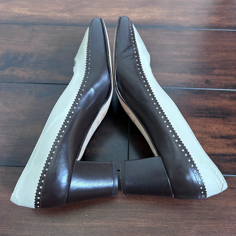NWOB Vintage Bally Locle Style Flex Leather Pumps Women 7.5C  Quiet Luxury - Picture 6 of 9